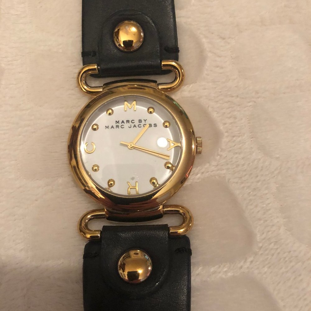 Marc by Marc Jacobs Gold and Black Watch